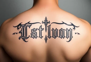 change the font to a medieval style font tattoo idea