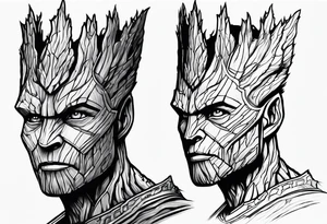 Groot greek warrior tattoo idea