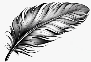 Feather travel tattoo idea