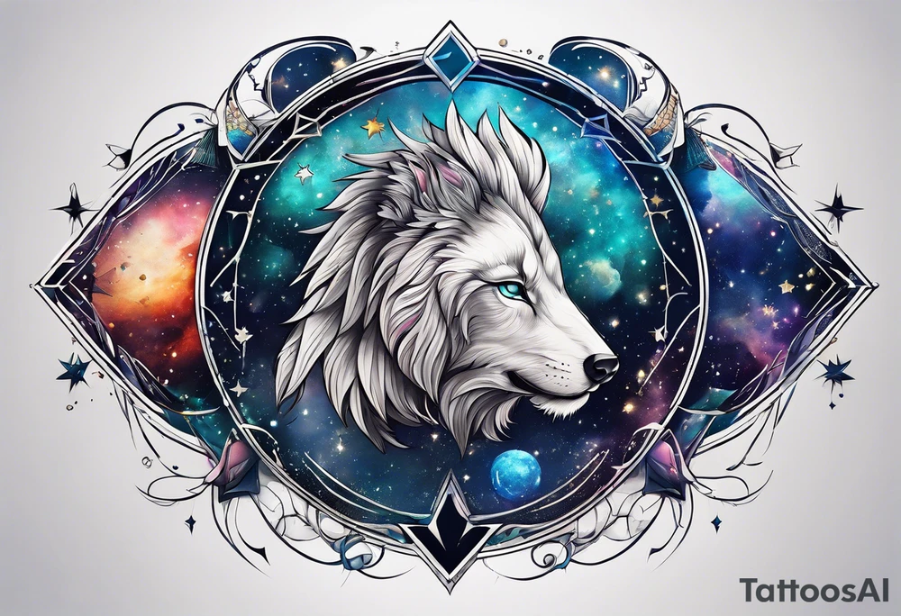 Constellation, animal tattoo idea