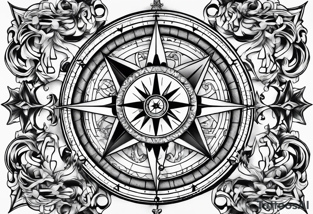 Compass mind compass tattoo idea