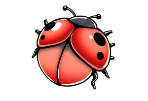 Cute ladybug tattoo idea