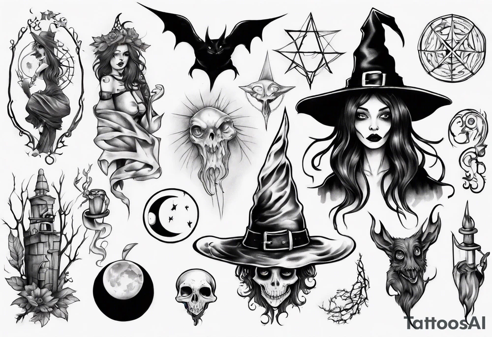 witch tattoo idea