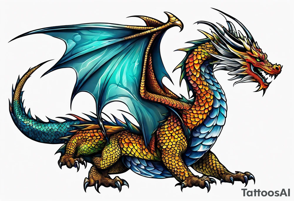 Dragon tattoo idea