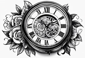 pocket watch tattoo drawing tattoo idea