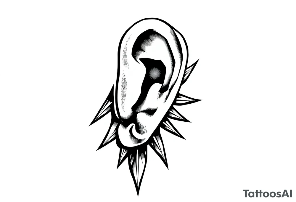 ghetto chicano idea behind the ear vertical tattoo idea