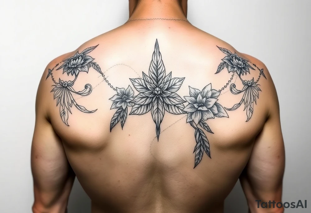 Sexy full back tattoo garden of eden⁹ tattoo idea