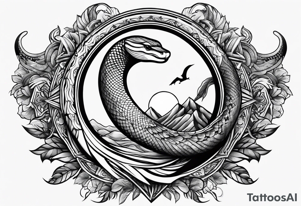 Black mamba tattoo idea