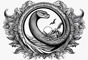 Black mamba tattoo idea