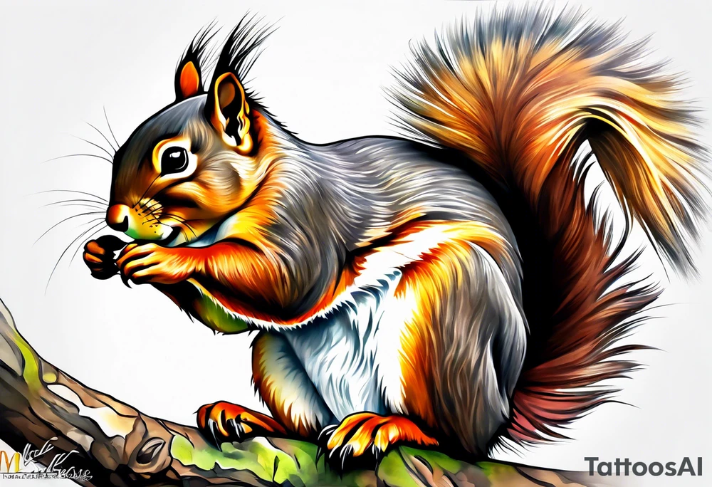 Squirrel tattoo idea