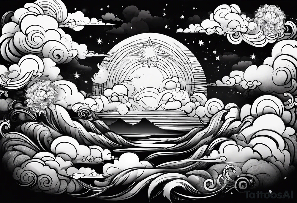 Clouds tattoo idea