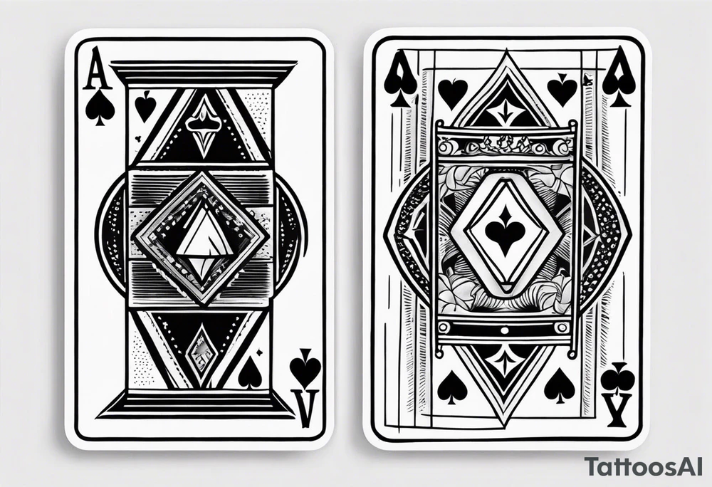 ace and king cards small tattoo for hand tattoo idea