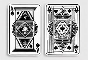 ace and king cards small tattoo for hand tattoo idea