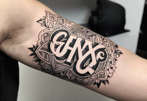 forearm tattoo that says  GenX OG tattoo idea