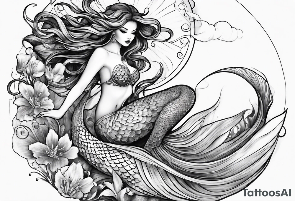 Mermaid tattoo idea