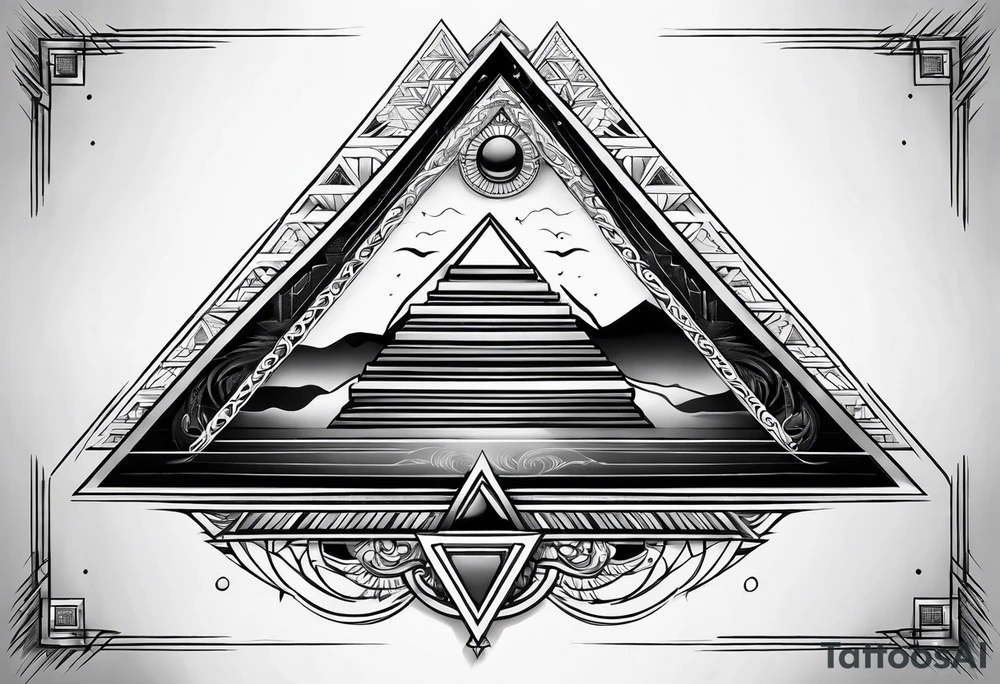 pyramid tattoo idea