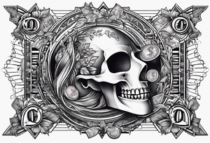Dollar and money tattoo idea