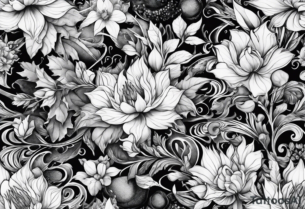 smoke pattern tattoo idea