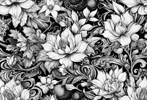 smoke pattern tattoo idea