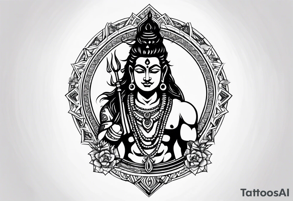 Shiva tattoo, angry tattoo idea