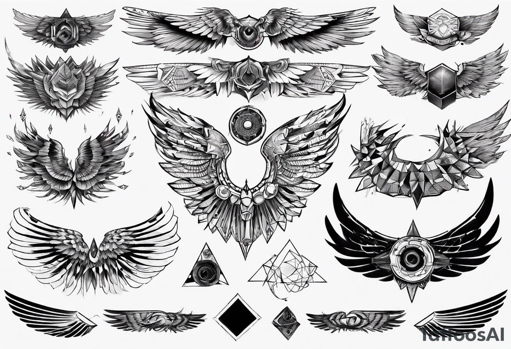 spreat wings tattoo idea