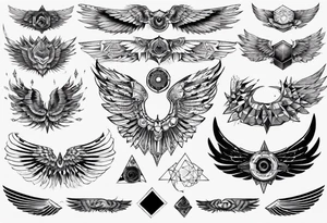 spreat wings tattoo idea