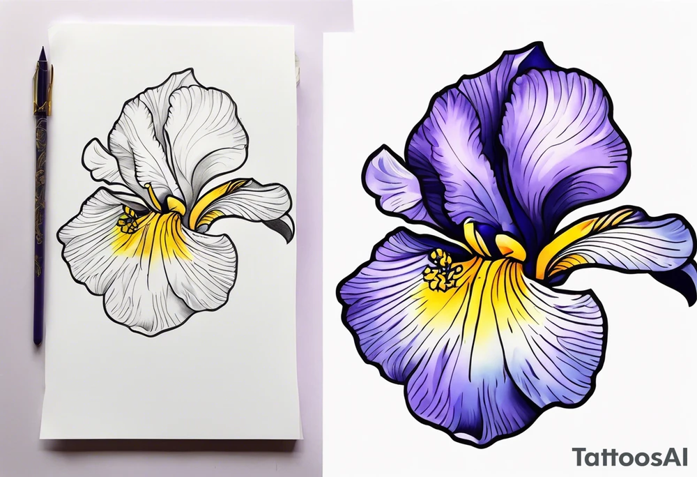 Goddess iris tattoo idea