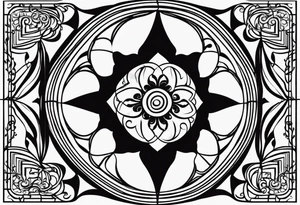 gate swirl vector tattoo idea