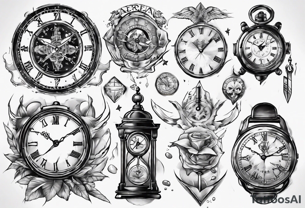 Reloj de arena tattoo idea