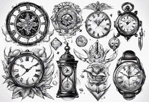 Reloj de arena tattoo idea