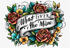 Script lettering saying"What ever our souls are made of, his and mine are the same" tattoo idea