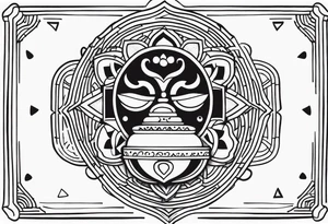 coração com chama tattoo idea