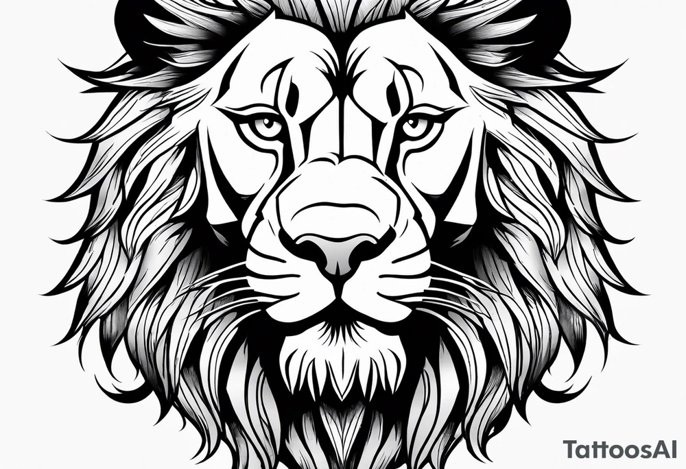 little lion tattoo idea