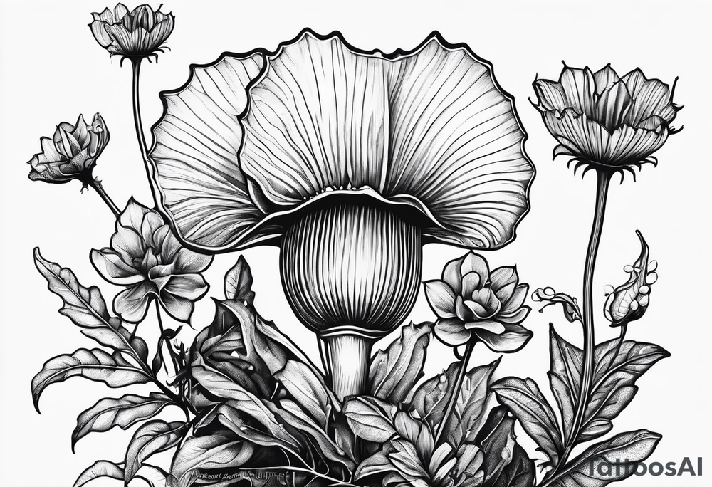 venus fly trap plant tattoo idea
