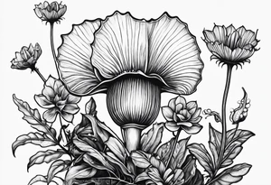 venus fly trap plant tattoo idea