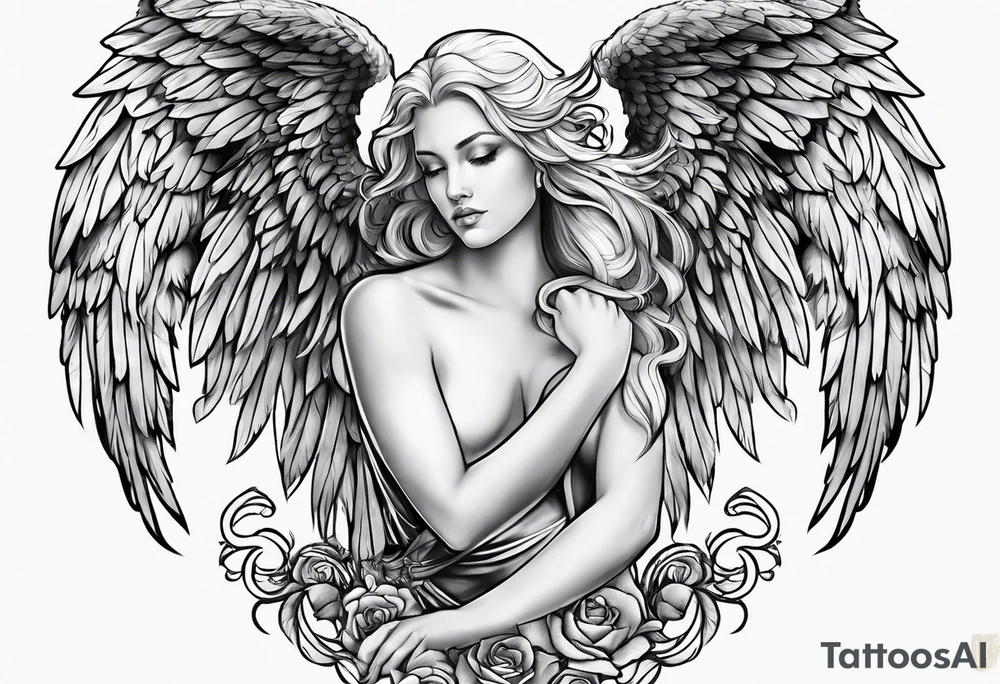 angel tattoo idea