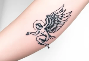 angel falling tattoo idea