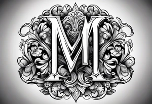 Letter m tattoo idea