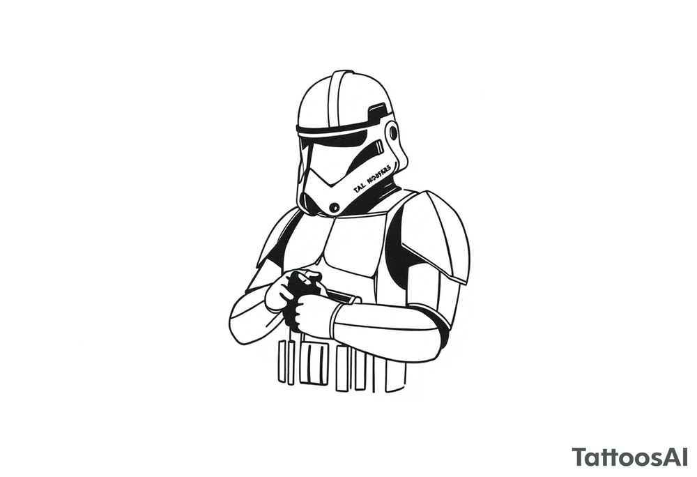 Star Wars clone trooper tattoo idea
