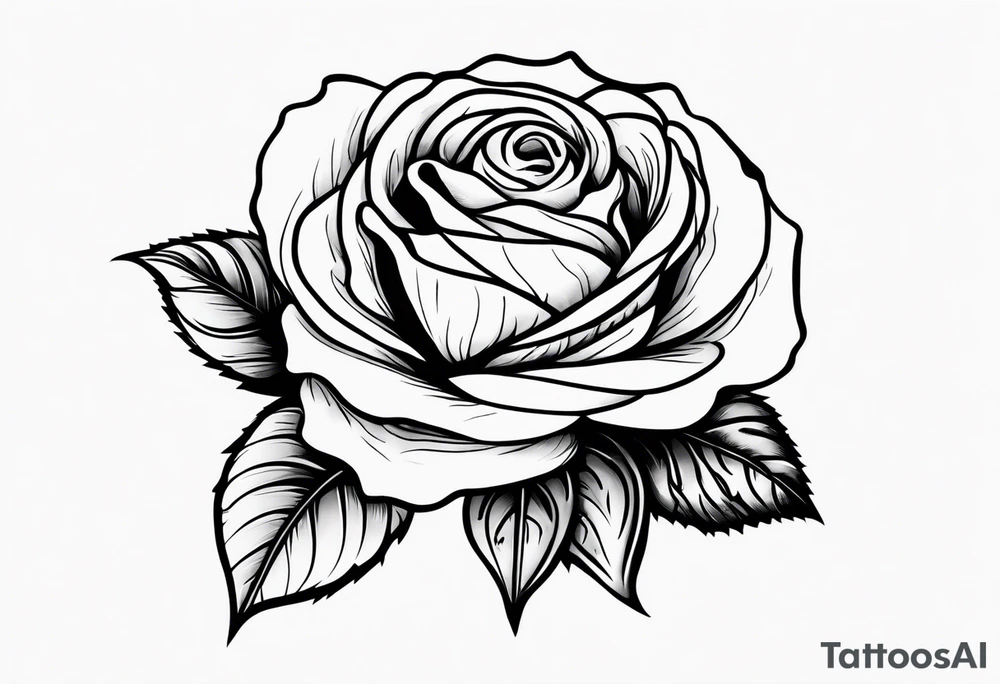 BLACK rose tattoo idea