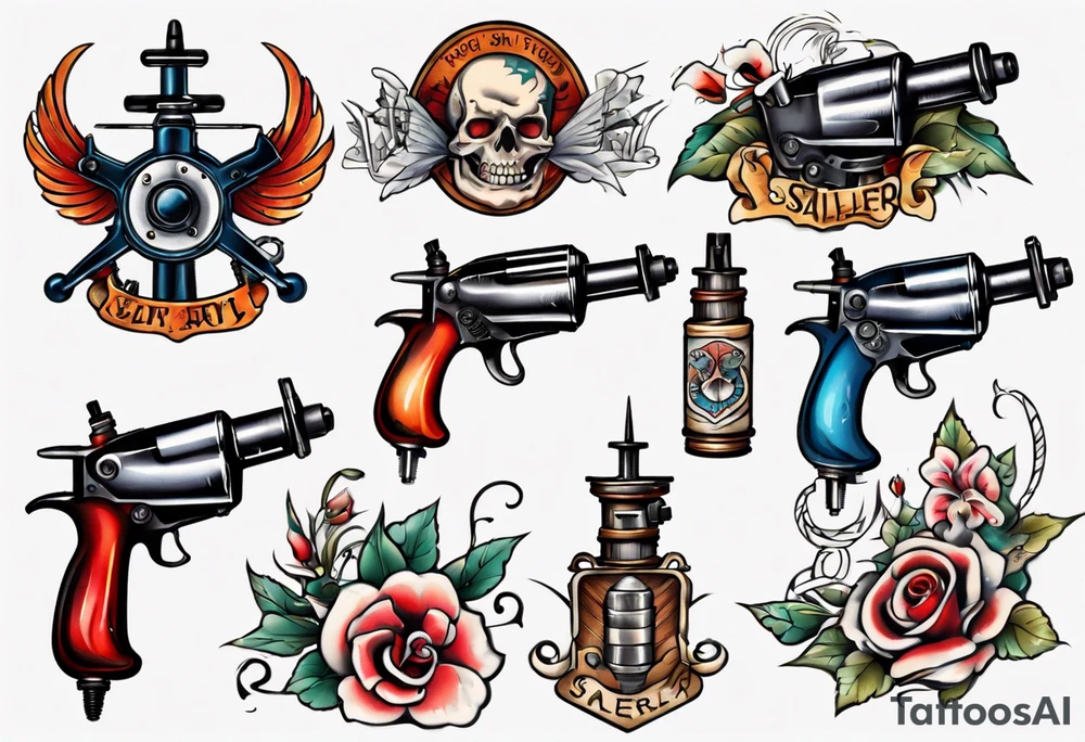 tattoo gun tattoo idea