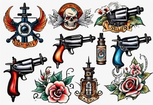 tattoo gun tattoo idea