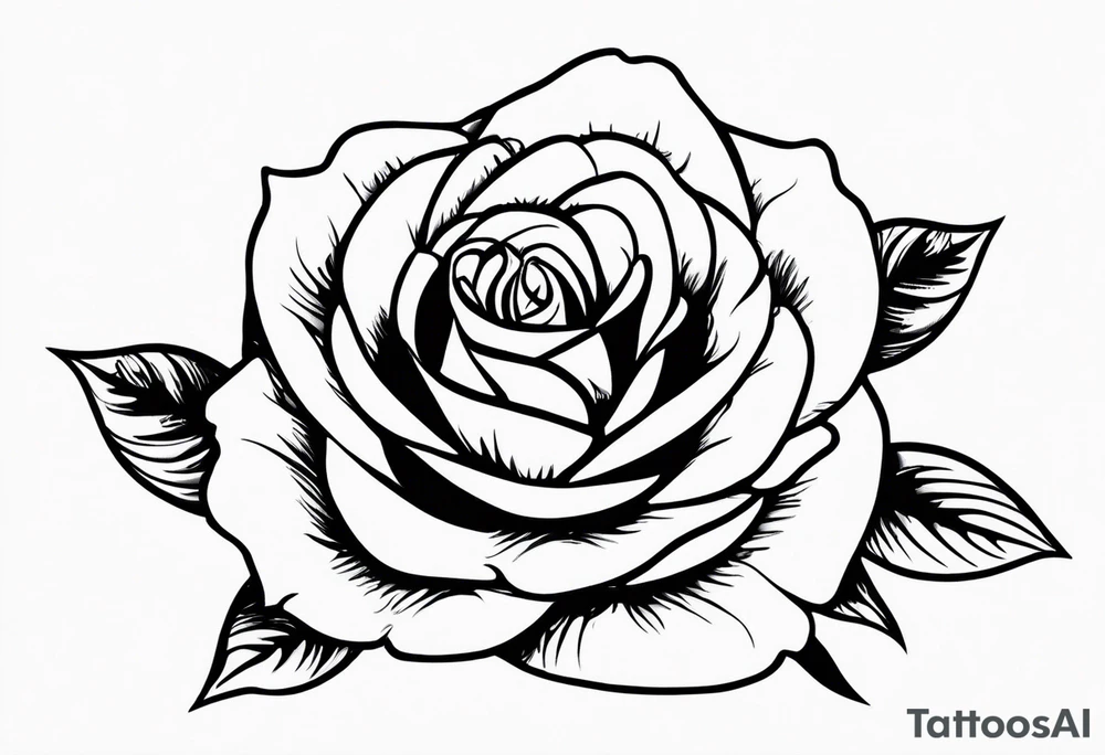 Hand lighting rose tattoo idea