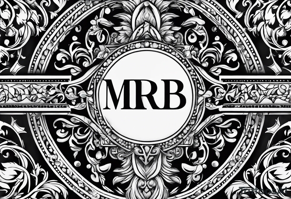 letters: "MRBG"
clear and not fancy tattoo idea