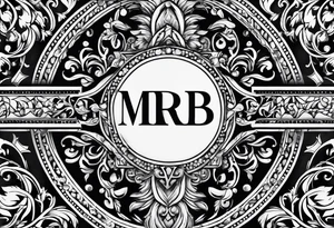 letters: "MRBG"
clear and not fancy tattoo idea