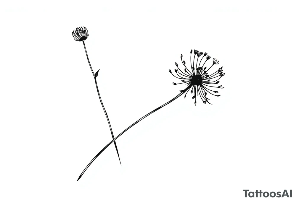 Cirsium vulgare tattoo idea