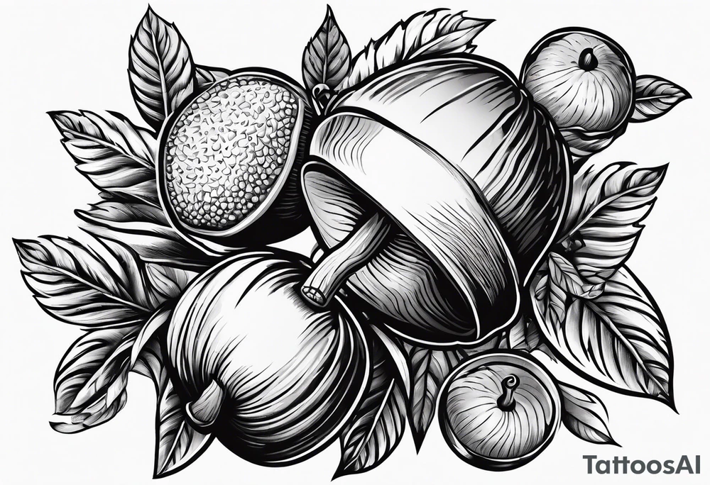 Acorn tattoo idea