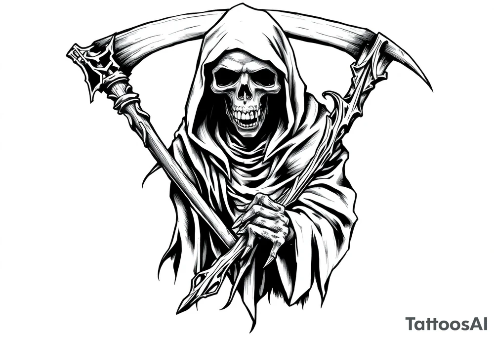 Grim reaper tattoo idea