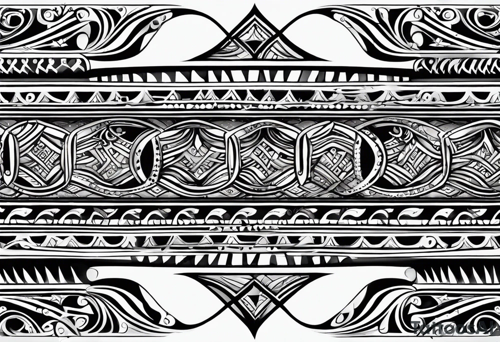 Abstract tribal New Zealand Style. Include Croatian and Northern Irish influences tattoo idea