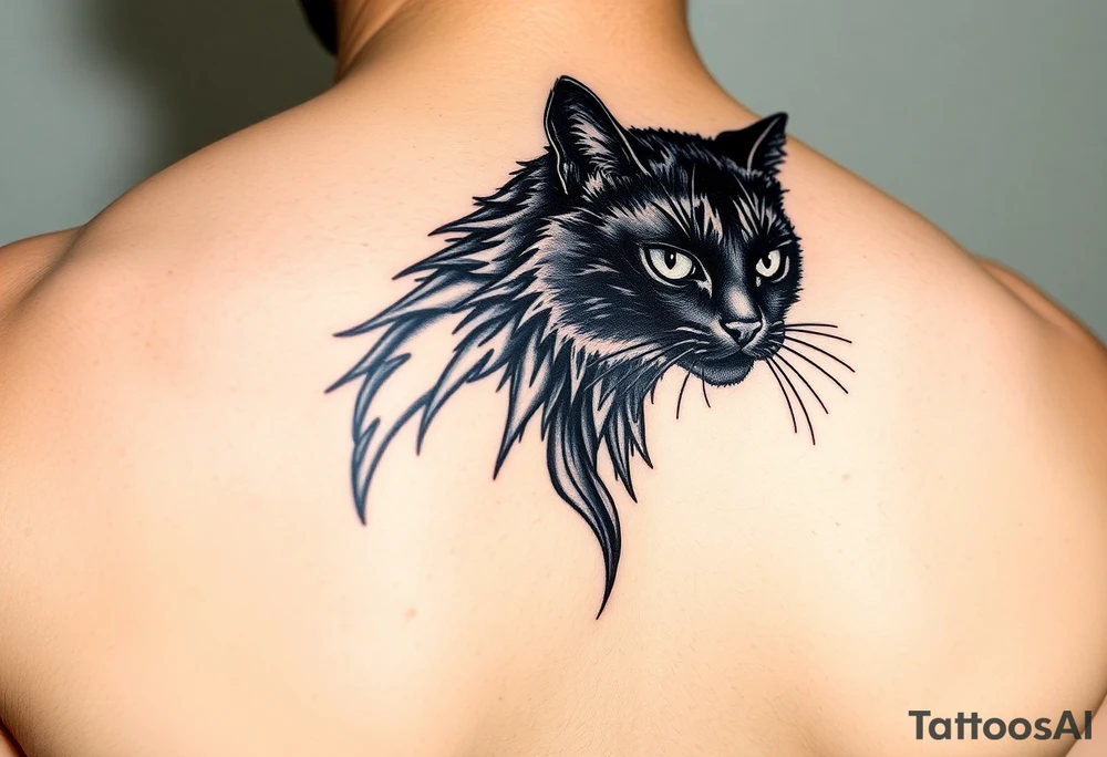 Black Cat tattoo idea